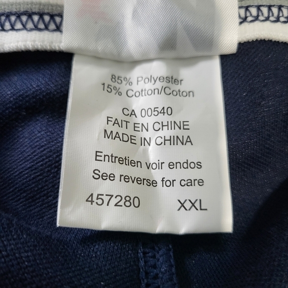 Monsport Men's Navy Pro Polytech Cuffed Sports Pants Size XXL - Picture 6 of 10